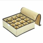 🧳 underwear & socks storage organizer – 24‑cell foldable box with lid