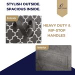 foldable black quilt storage bag – bedding & clothes organizer