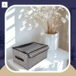 printed clothes organizer with transparent cover