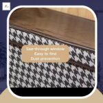 printed clothes organizer with transparent cover