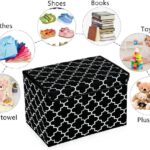 kids toy storage bin – flip top, foldable organizer (printed) short description: