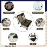 6 piece travel storage bag set – luggage & wardrobe organizer