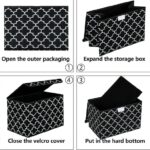 kids toy storage bin – flip top, foldable organizer (printed)