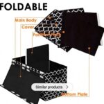 kids toy storage bin – flip top, foldable organizer (printed)