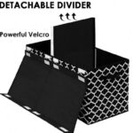 kids toy storage bin – flip top, foldable organizer (printed)