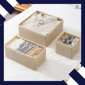 Pack of 3 – Foldable Drawer Organizer Set
