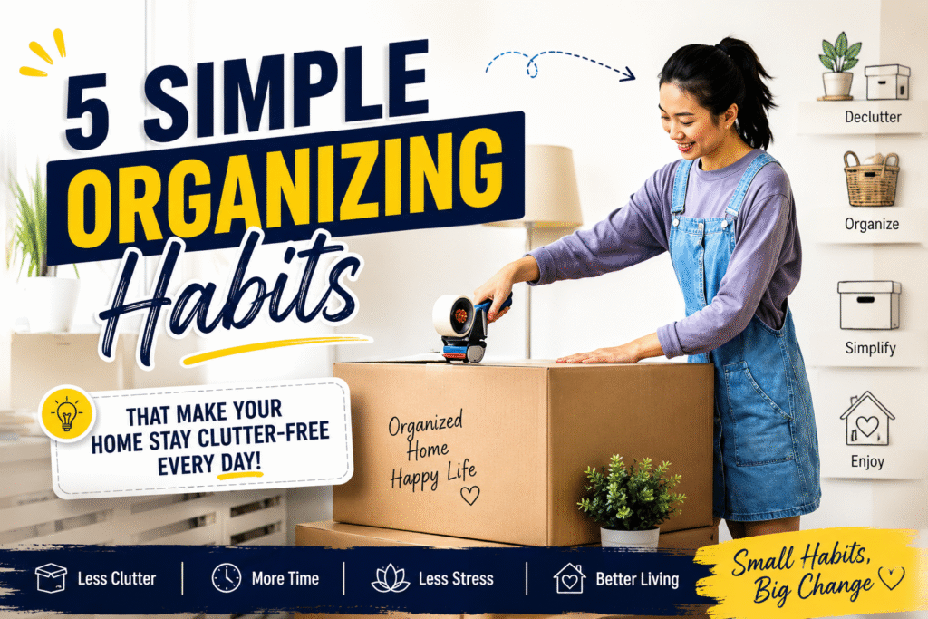 simple organizing habits