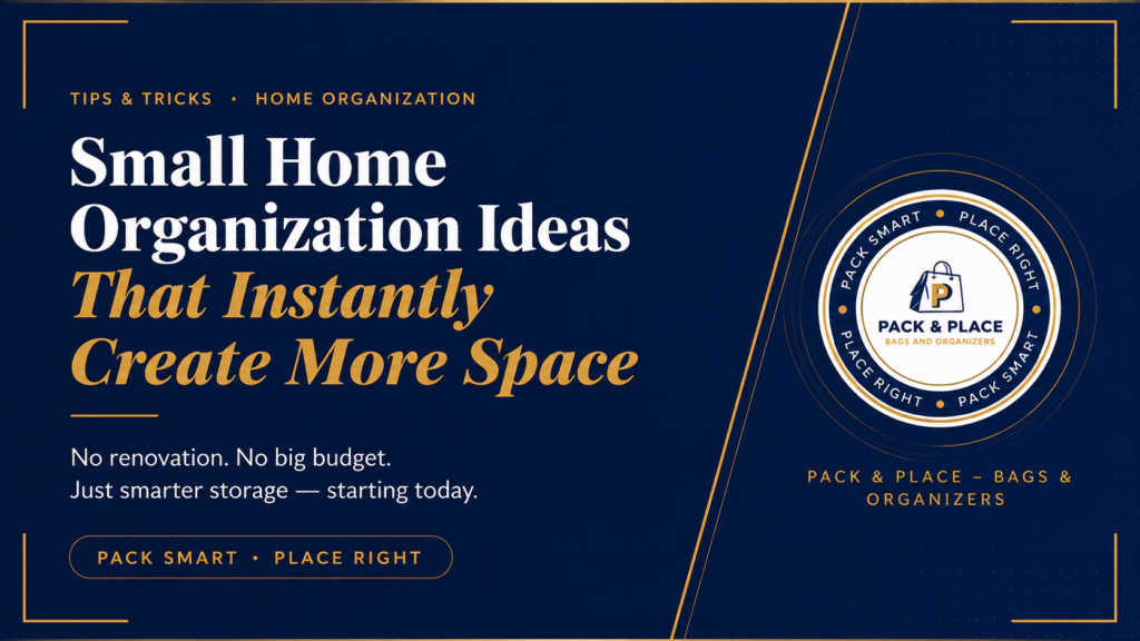 Small home organization ideas that instantly create more space with smart storage solutions by Pack & Place