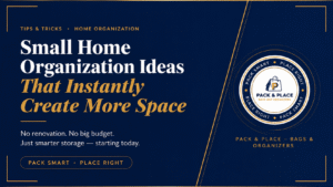 Small home organization ideas that instantly create more space with smart storage solutions by Pack & Place